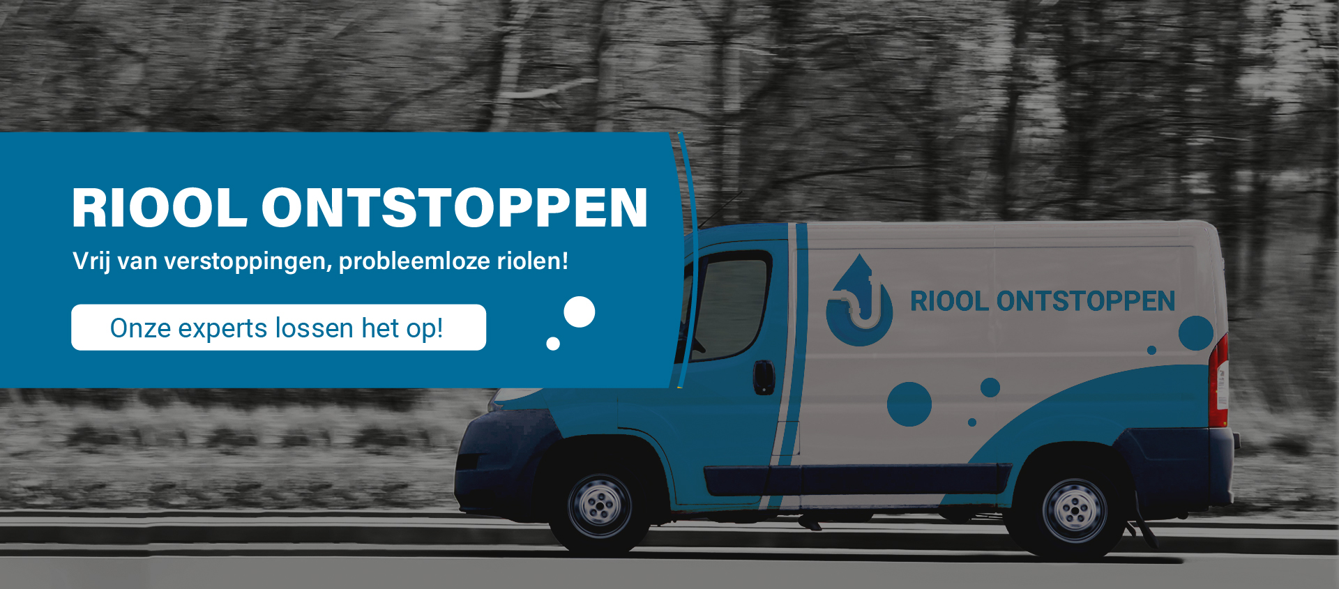 Bus van Riool ontstopppen Delft